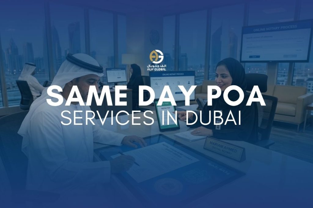 Same Day POA Services in Dubai online notarization