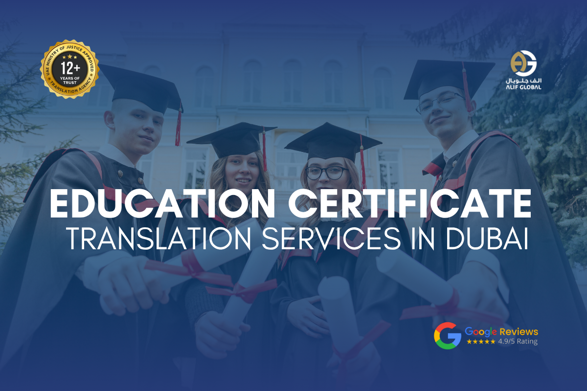 Degree Certificate Translation Dubai by MOJ Certified Translators